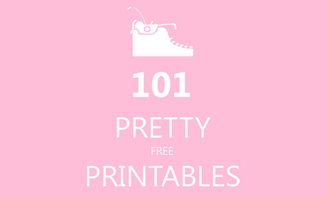 101 gratis printables